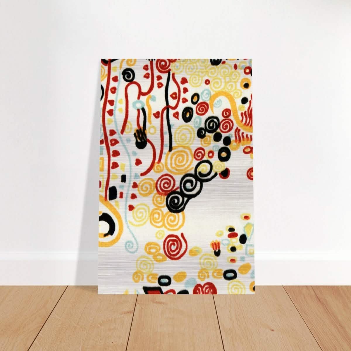 Textile sample by Gustav Klimt - Brushed Aluminum Print - 50x75 cm / 20x30″ -