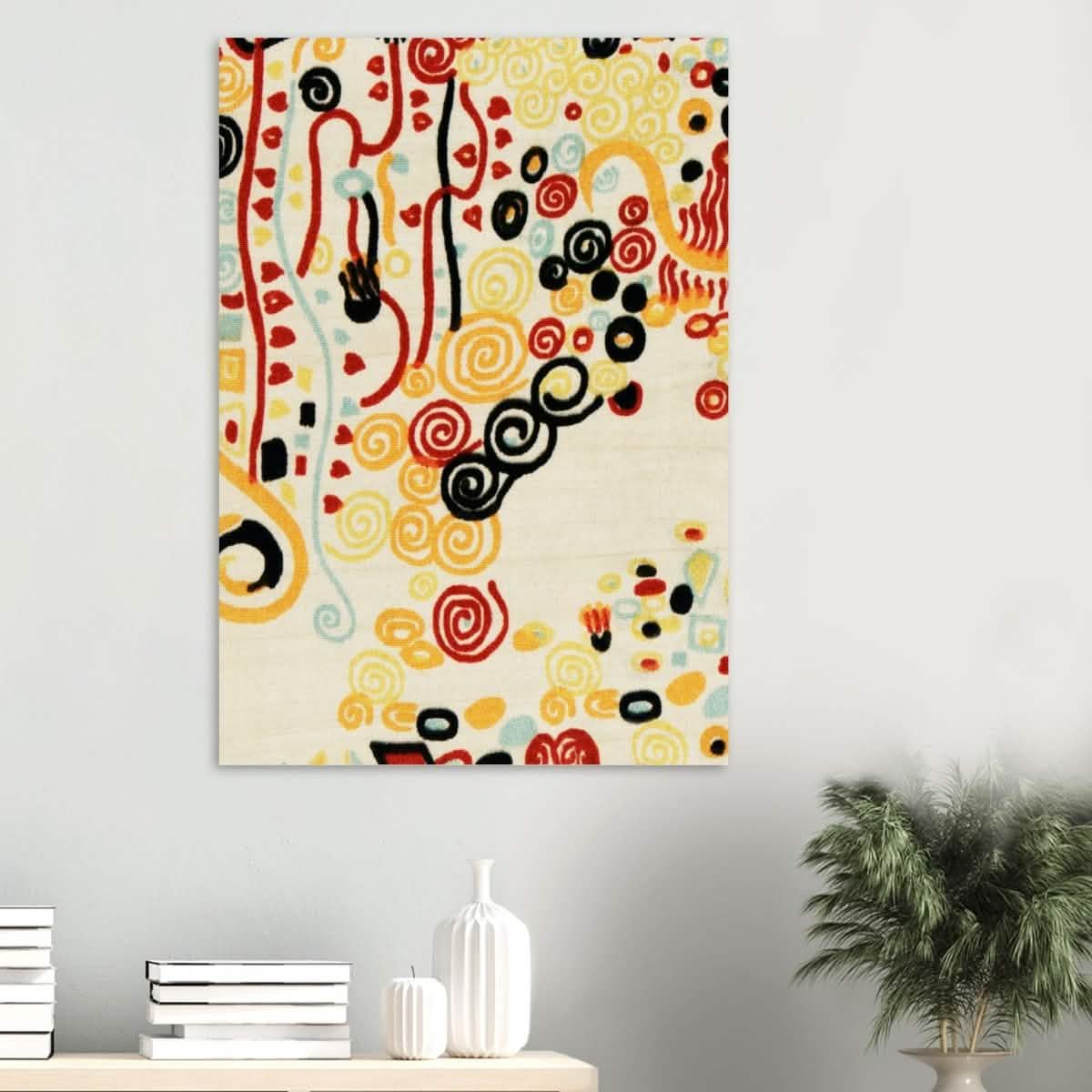 Textile sample by Gustav Klimt - Wood Prints - 70x100 cm / 28x40″ - 10 mm
