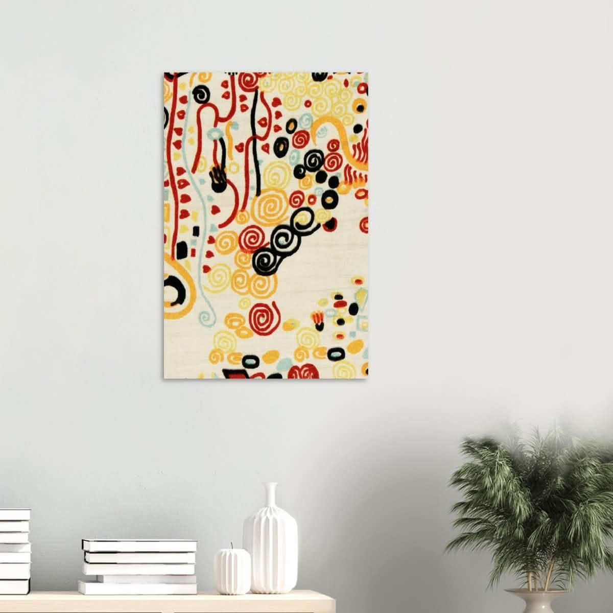 Textile sample by Gustav Klimt - Wood Prints - 50x75 cm / 20x30″ - 10 mm