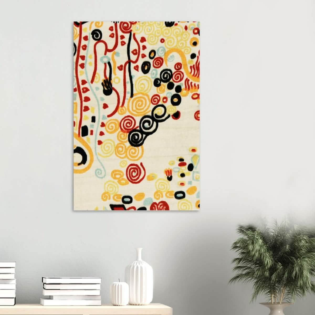 Textile sample by Gustav Klimt - Wood Prints - 60x90 cm / 24x36″ - 10 mm