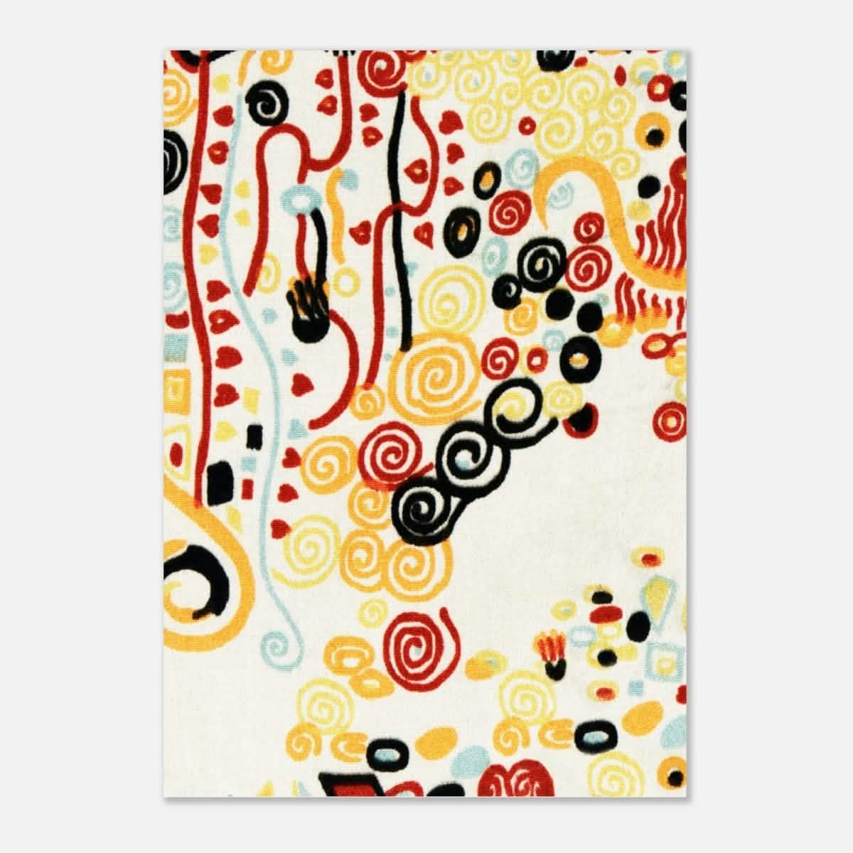 Textile sample by Gustav Klimt - Aluminum Print - 70x100 cm / 28x40″ -