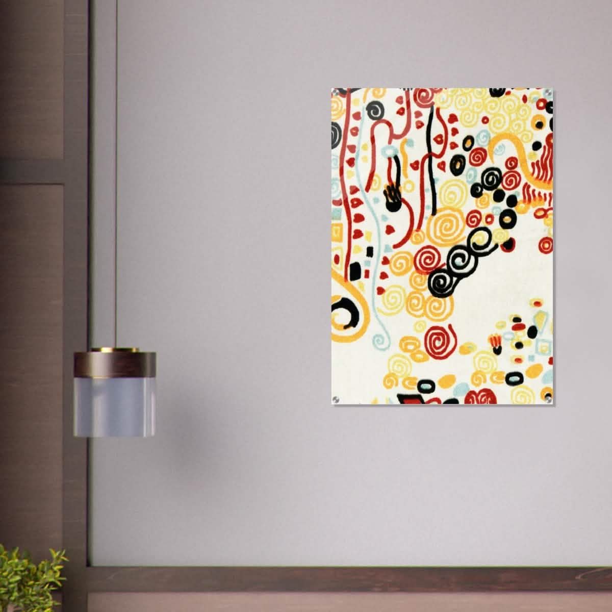 Textile sample by Gustav Klimt - Acrylic Print - 70x100 cm / 28x40″ -