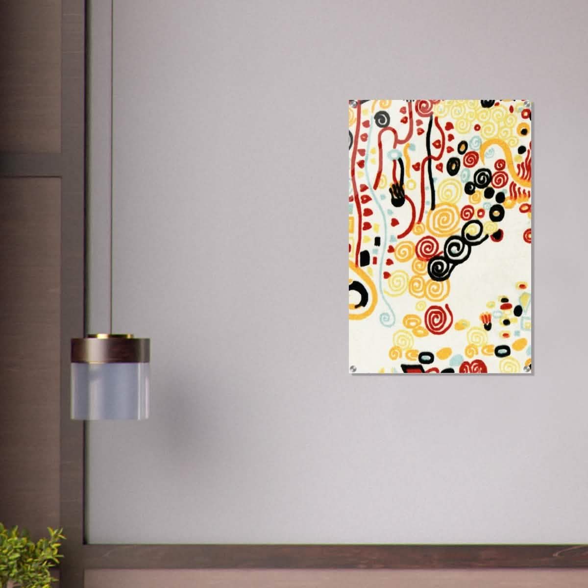 Textile sample by Gustav Klimt - Acrylic Print - 60x90 cm / 24x36″ -