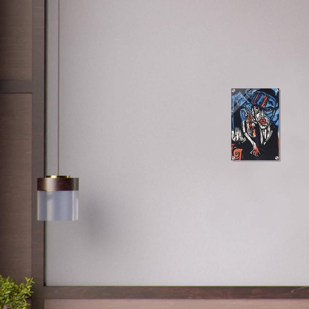 The Agonies of Love by Ernst Ludwig Kirchner Wall art print - Acrylic Print - 30x45 cm / 12x18″ -