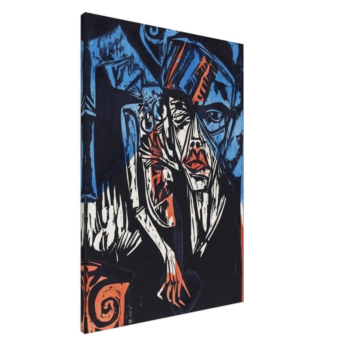 The Agonies of Love by Ernst Ludwig Kirchner Wall art print - Canvas - 70x100 cm / 28x40″ - Slim