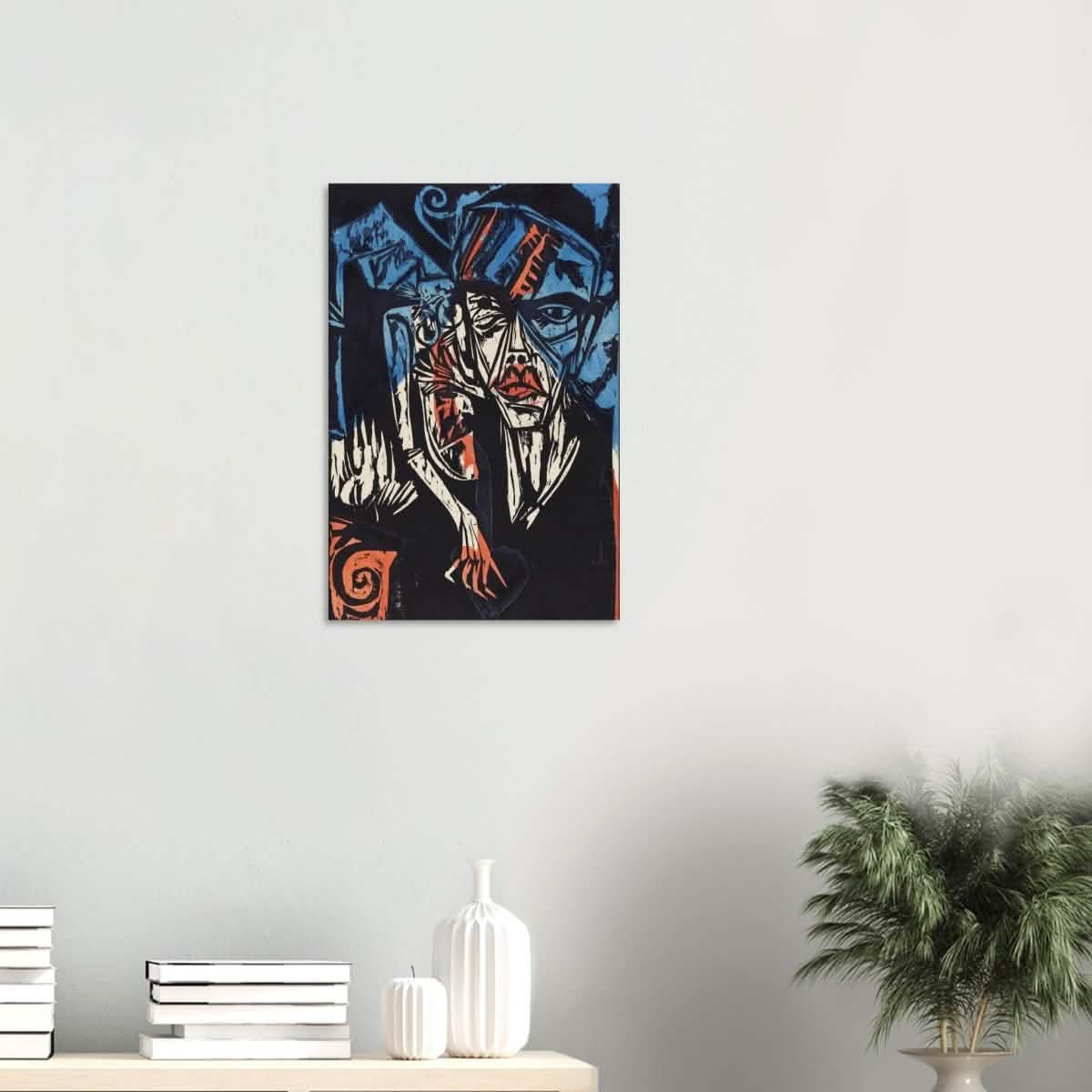 The Agonies of Love by Ernst Ludwig Kirchner Wall art print - Wood Prints - 40x60 cm / 16x24″ - 10 mm