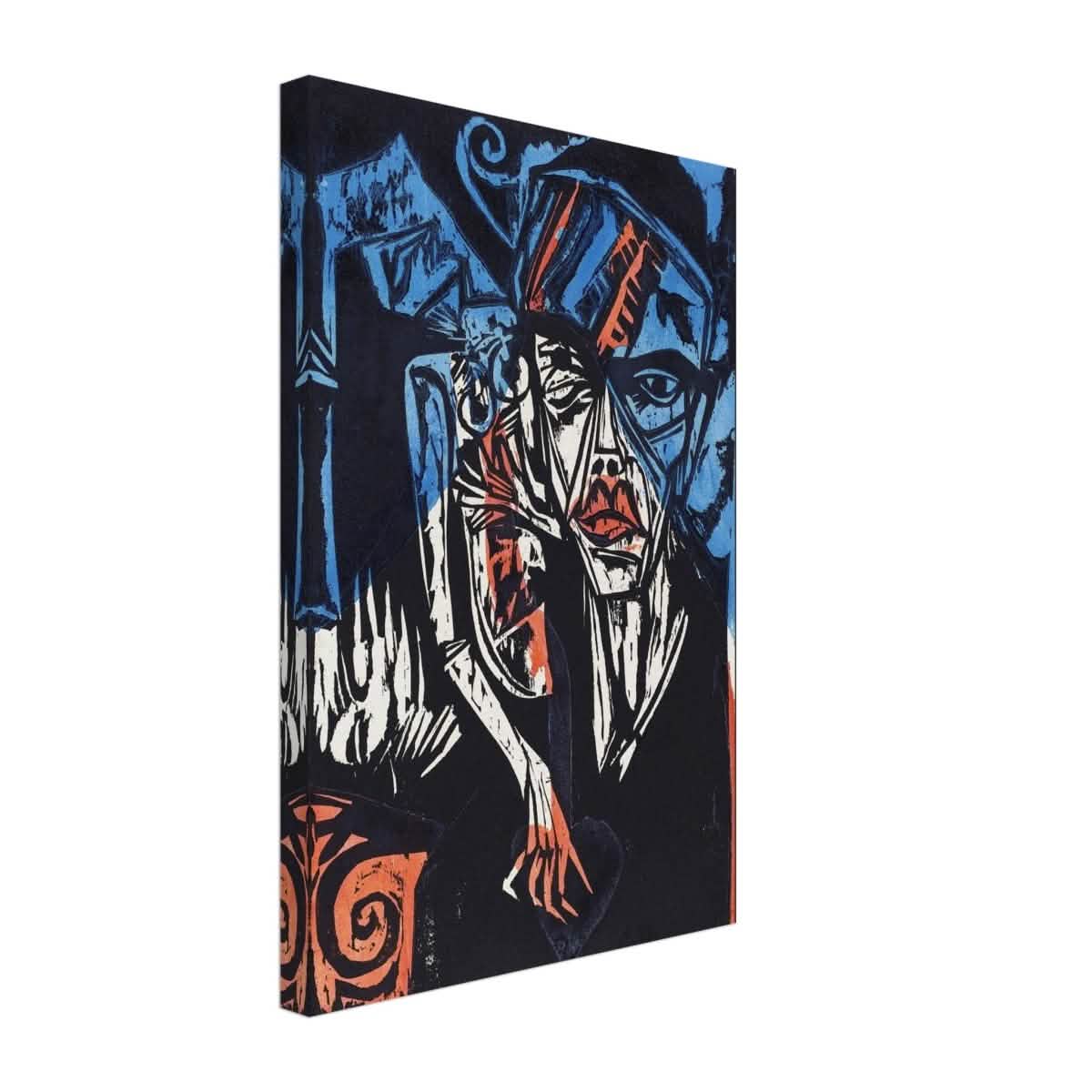 The Agonies of Love by Ernst Ludwig Kirchner Wall art print - Canvas - 30x45 cm / 12x18″ - Slim