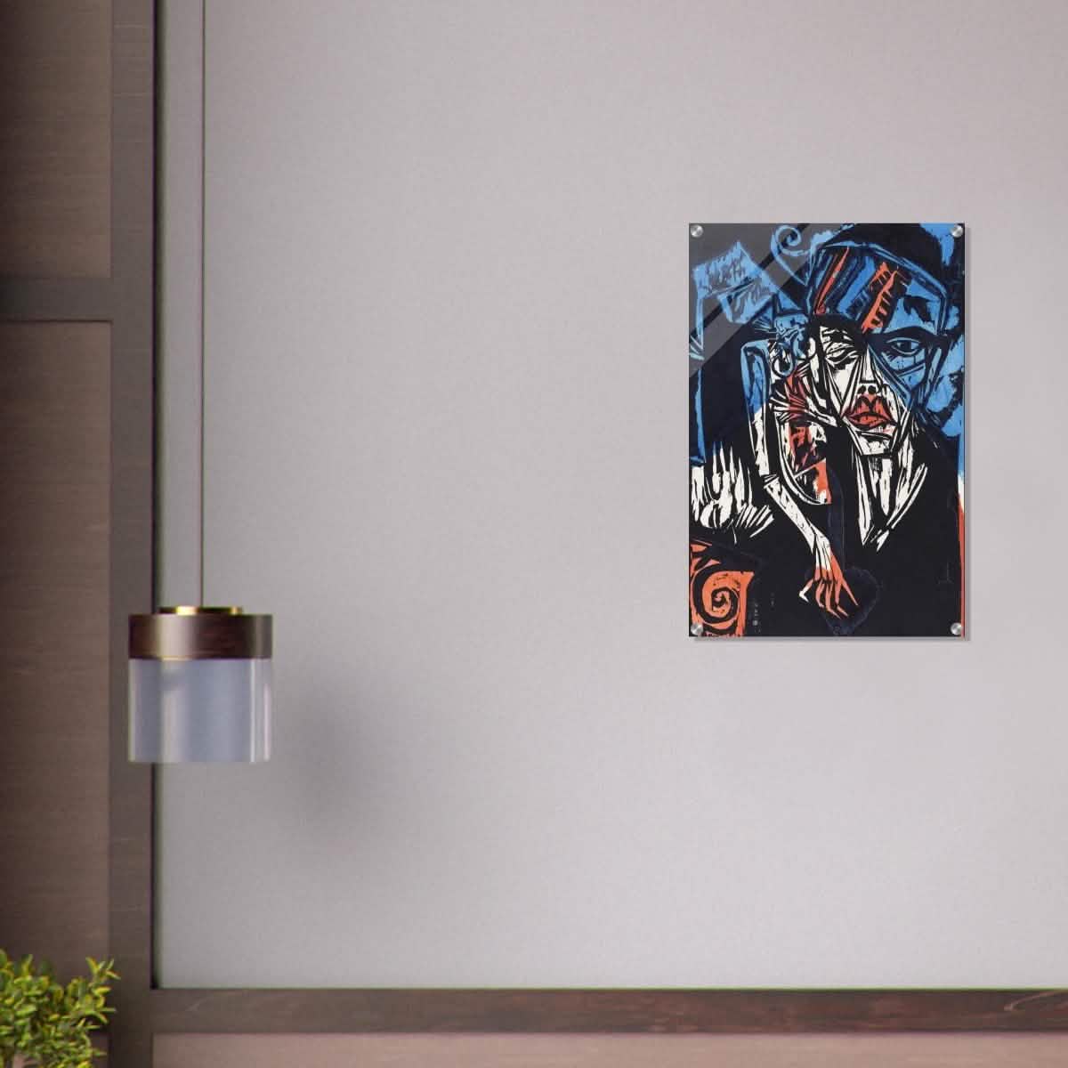 The Agonies of Love by Ernst Ludwig Kirchner Wall art print - Acrylic Print - 50x75 cm / 20x30″ -