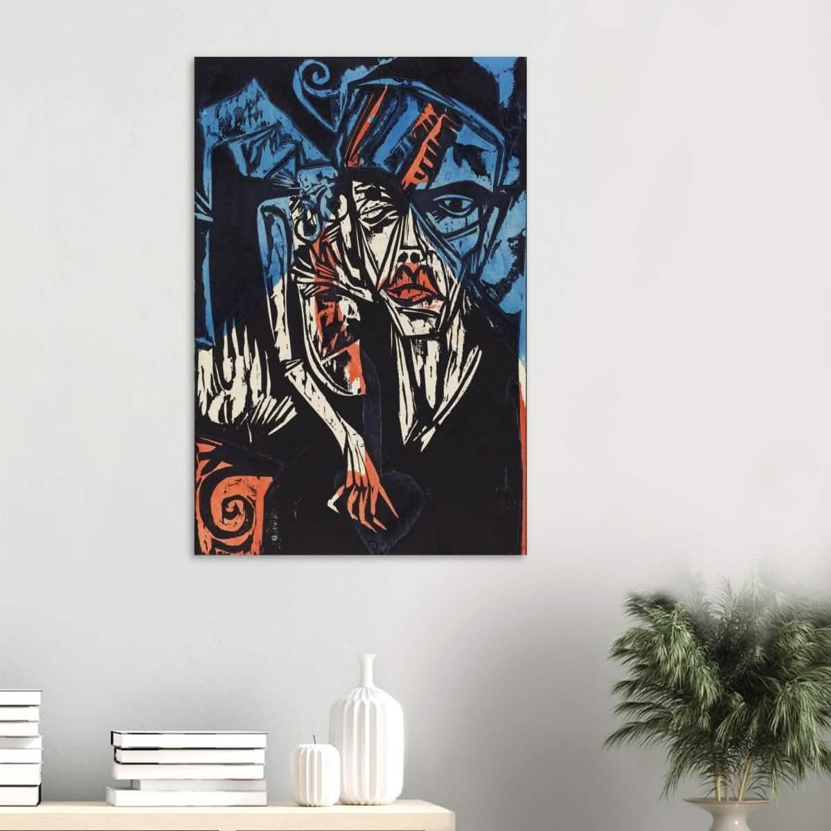 The Agonies of Love by Ernst Ludwig Kirchner Wall art print - Wood Prints - 60x90 cm / 24x36″ - 10 mm