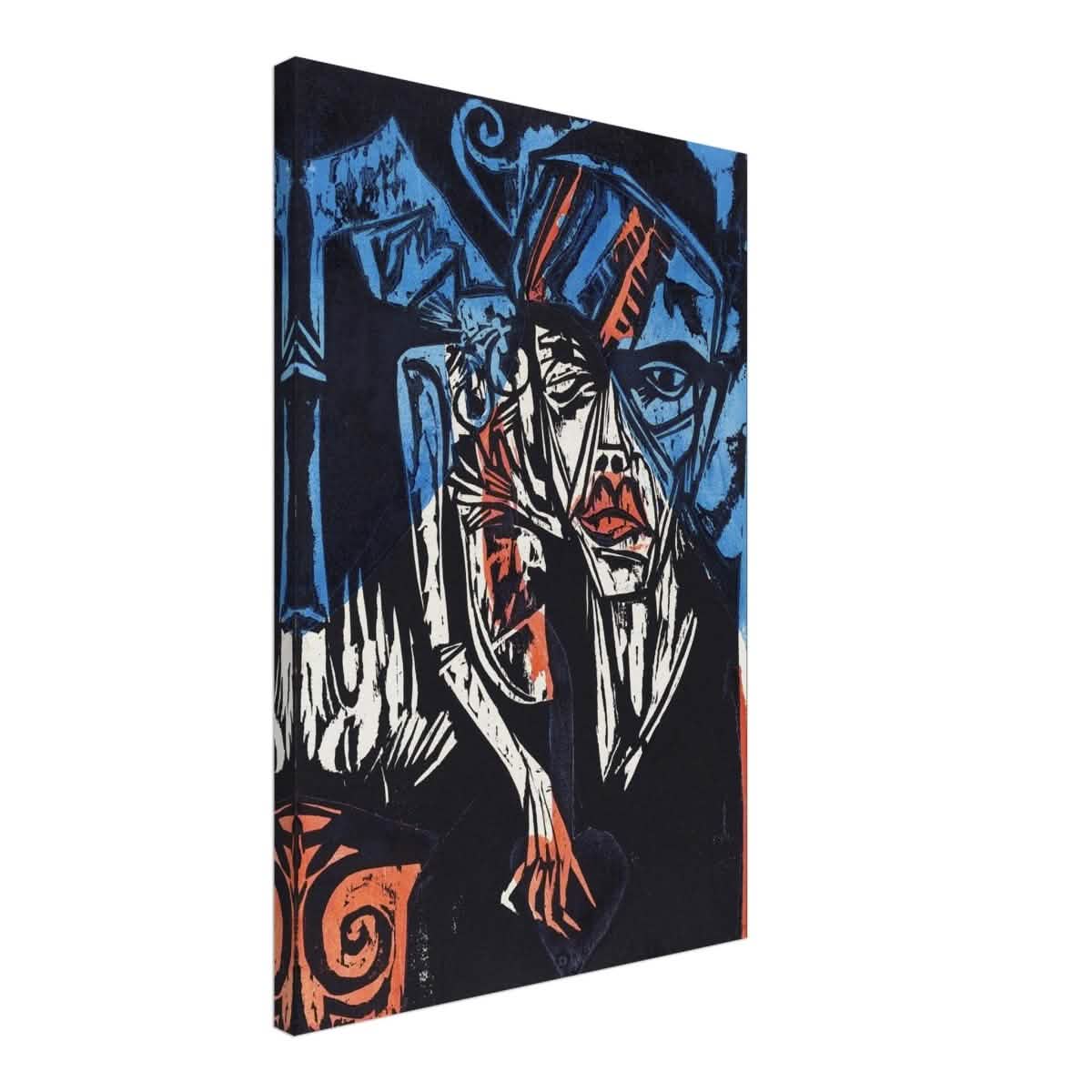 The Agonies of Love by Ernst Ludwig Kirchner Wall art print - Canvas - 50x75 cm / 20x30″ - Thick