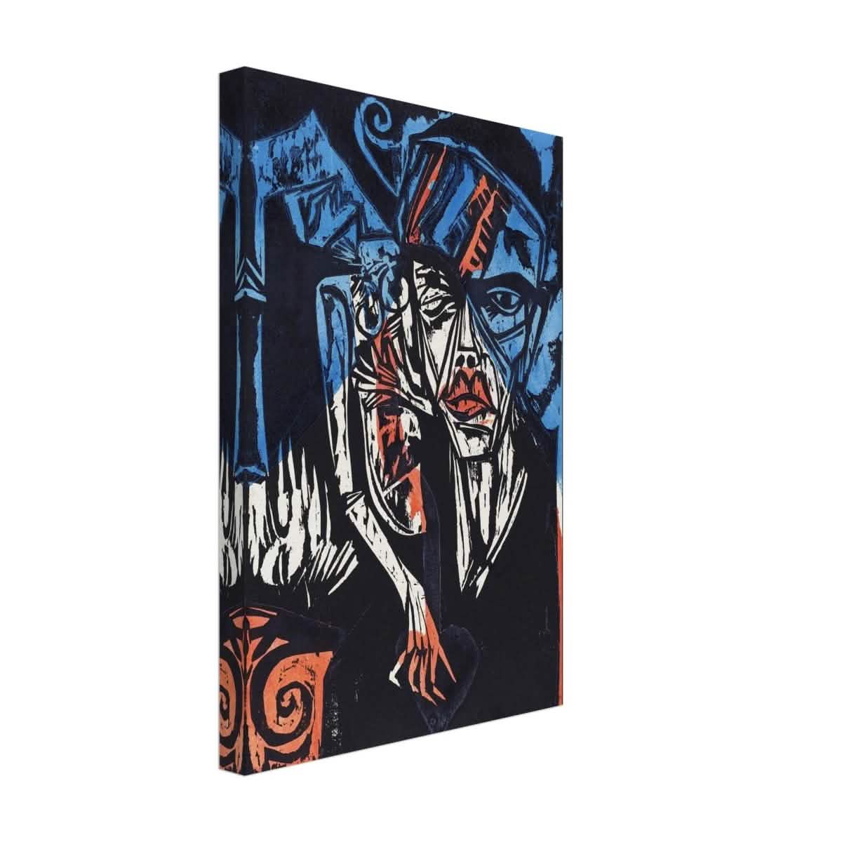 The Agonies of Love by Ernst Ludwig Kirchner Wall art print - Canvas - 30x45 cm / 12x18″ - Thick