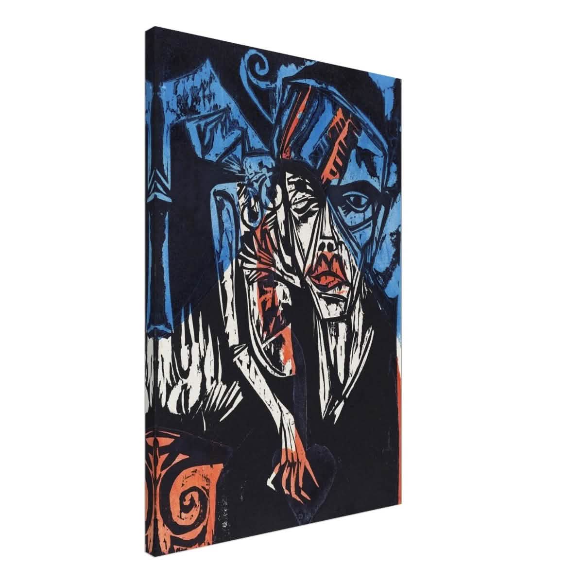 The Agonies of Love by Ernst Ludwig Kirchner Wall art print - Canvas - 50x75 cm / 20x30″ - Slim