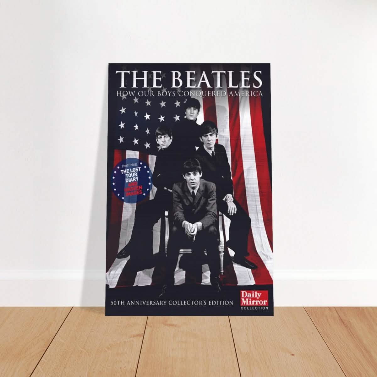 The Beatles | Da Vinci Pop Art wall art print | Rock Music - Brushed Aluminum Print - 60x90 cm / 24x36″ -