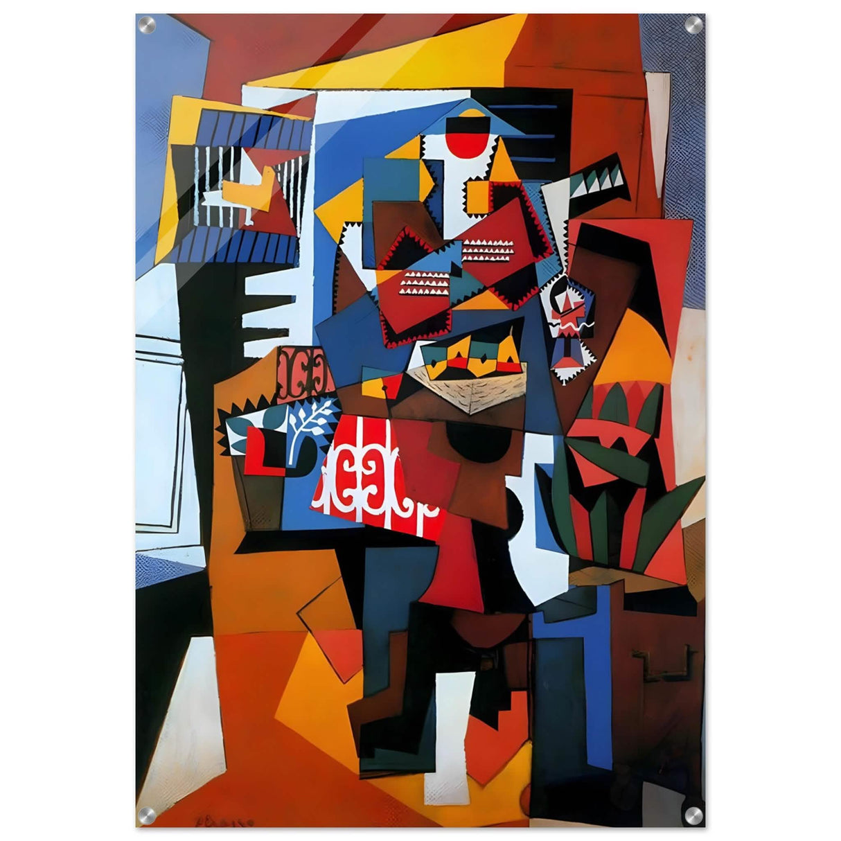 The Bird Cage by Pablo Picasso 1923 - Acrylic Print - 70x100 cm / 28x40″ -