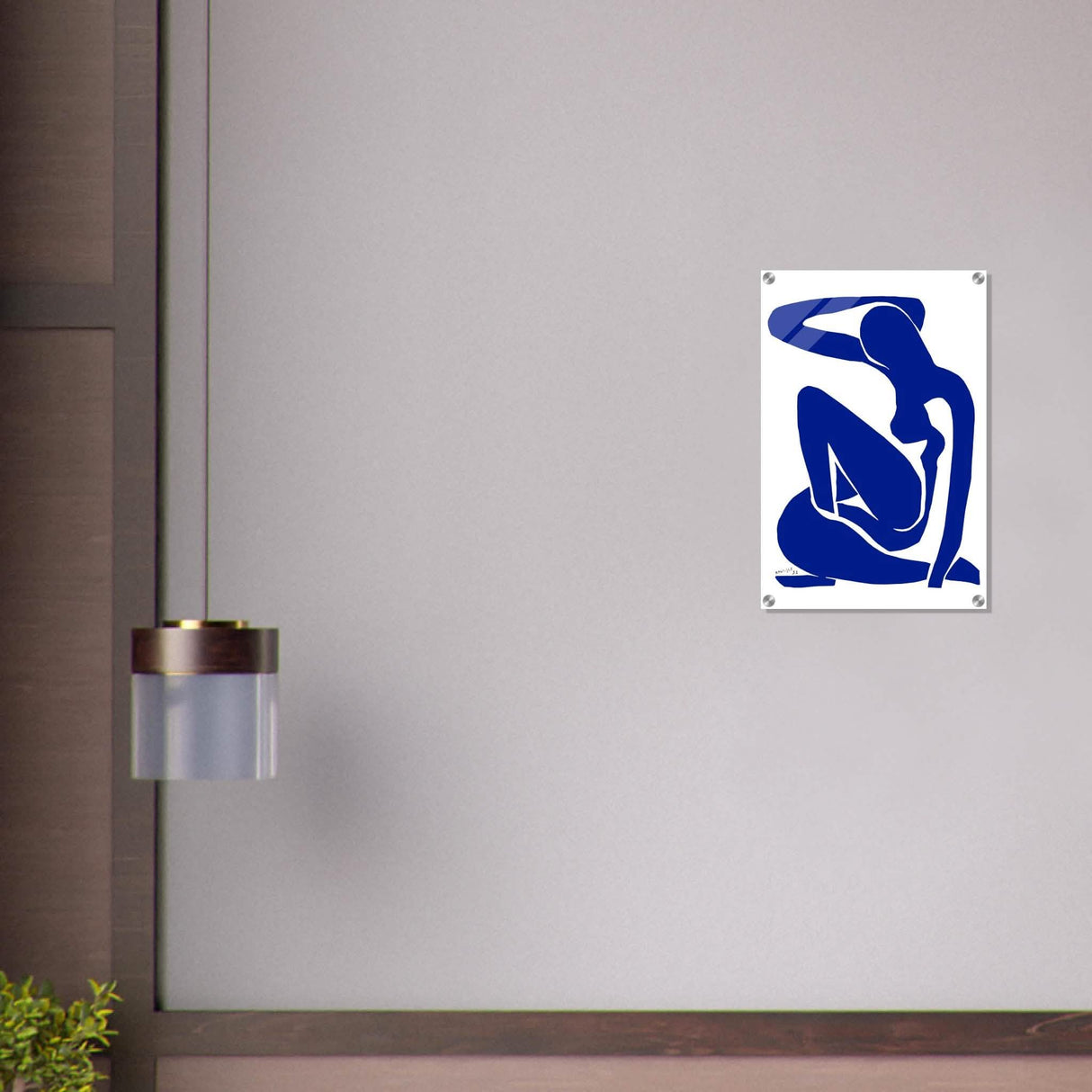 The Blue Lady by Henri Matisse - Acrylic Print - 40x60 cm / 16x24″ -