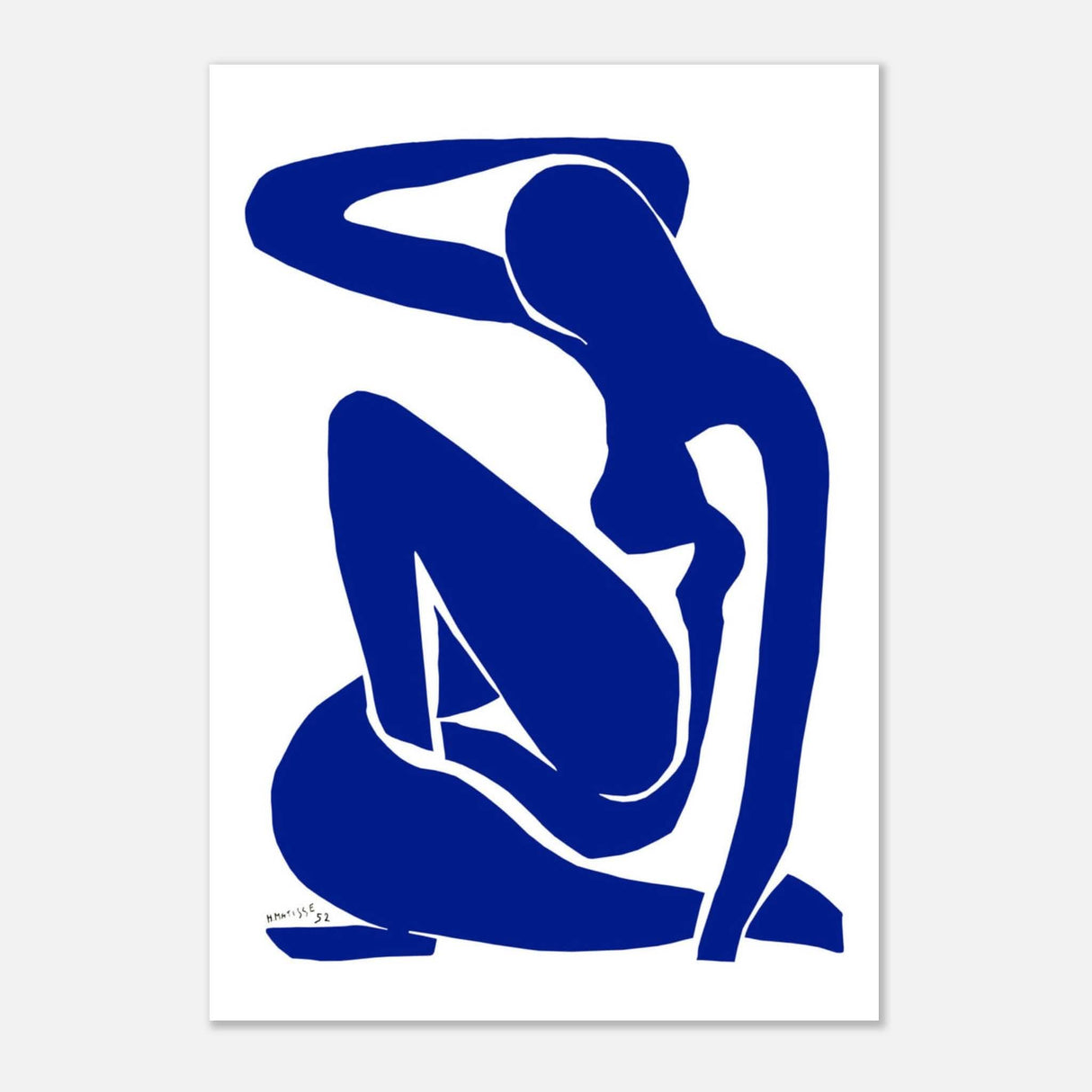 The Blue Lady by Henri Matisse - Aluminum Print - 70x100 cm / 28x40″ -