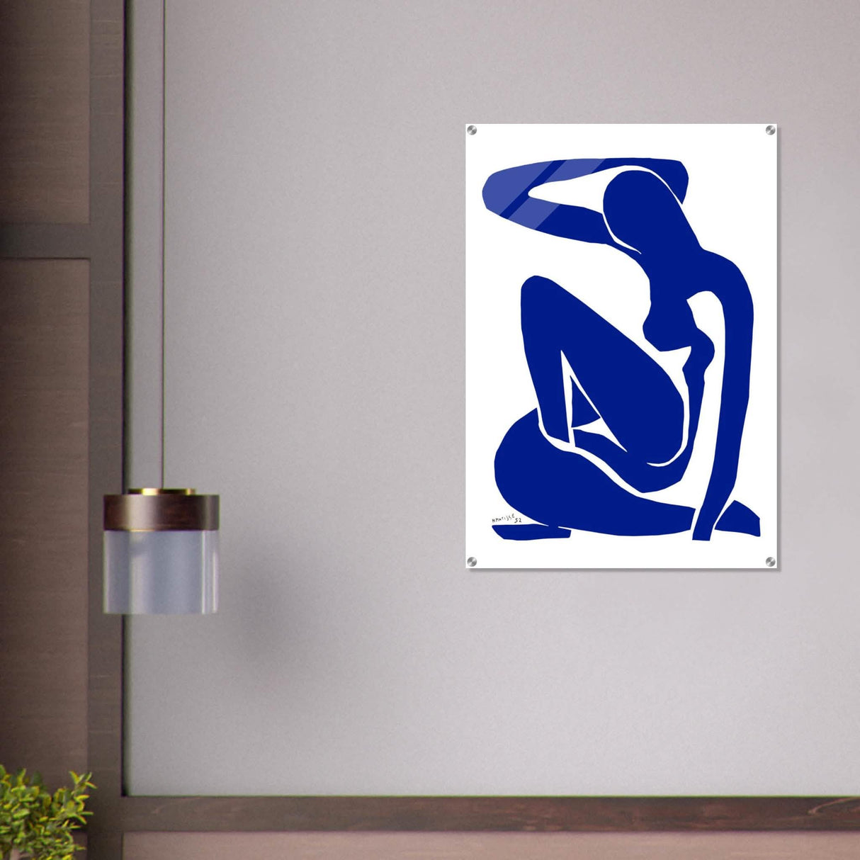 The Blue Lady by Henri Matisse - Acrylic Print - 70x100 cm / 28x40″ -