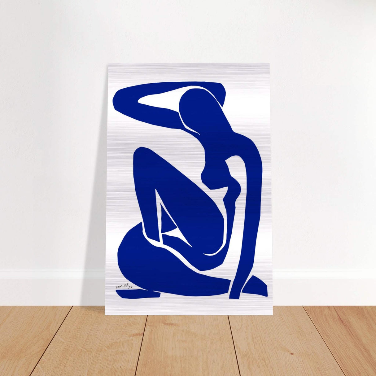 The Blue Lady by Henri Matisse - Brushed Aluminum Print - 30x45 cm / 12x18″ -