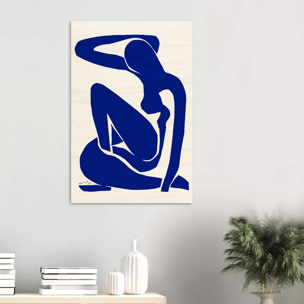 The Blue Lady by Henri Matisse - Wood Prints - 60x90 cm / 24x36″ - 10 mm