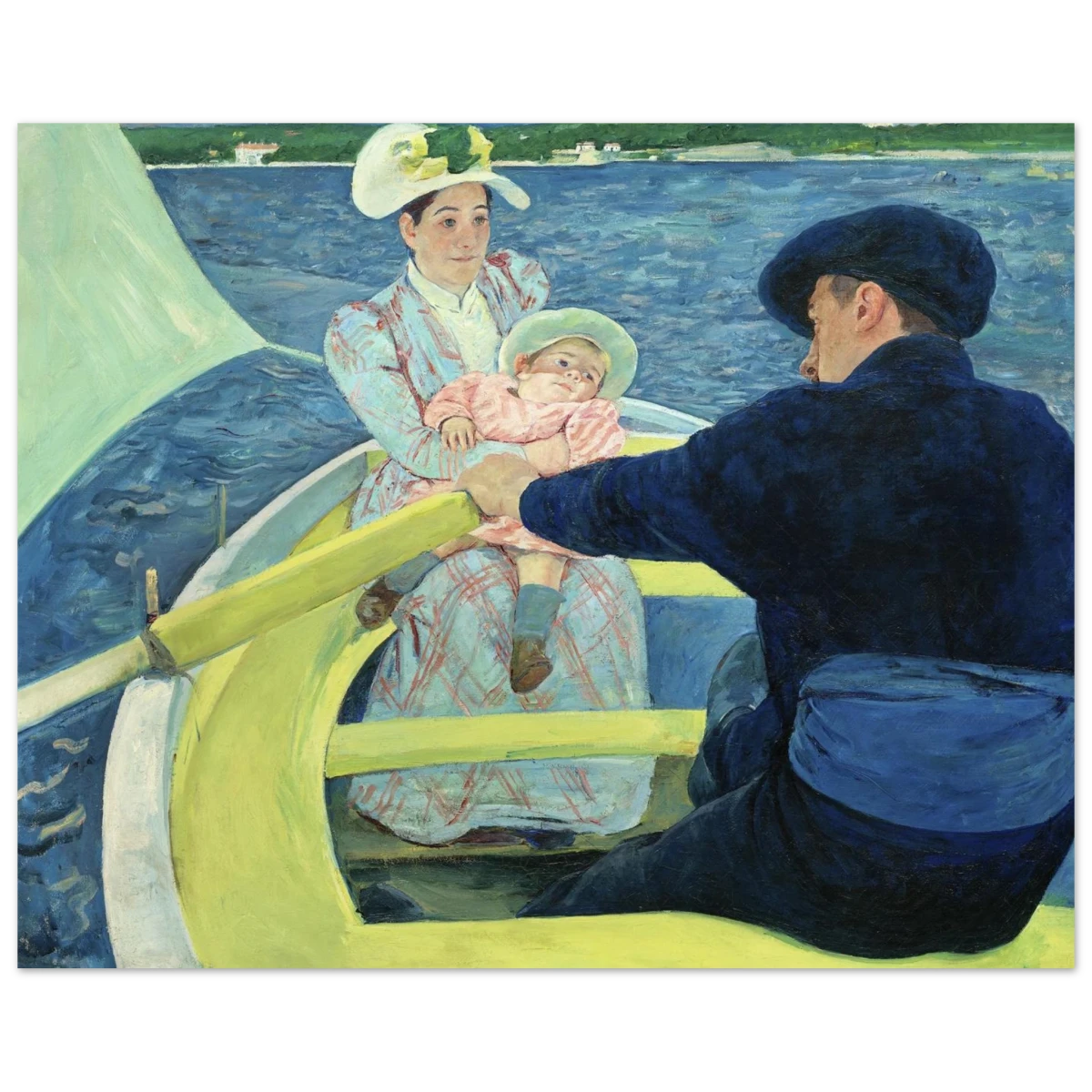 The Boating Party by Mary Cassatt | Vintage Art Print - Fine Art Poster - 20x25 cm / 8x10″ -