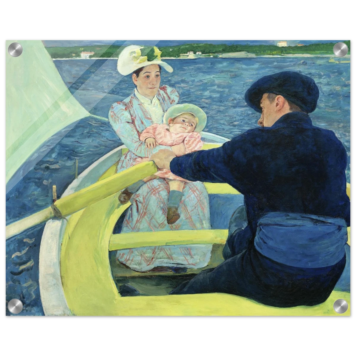 The Boating Party by Mary Cassatt | Vintage Art Print - Acrylic Print - 40x50 cm / 16x20″ -