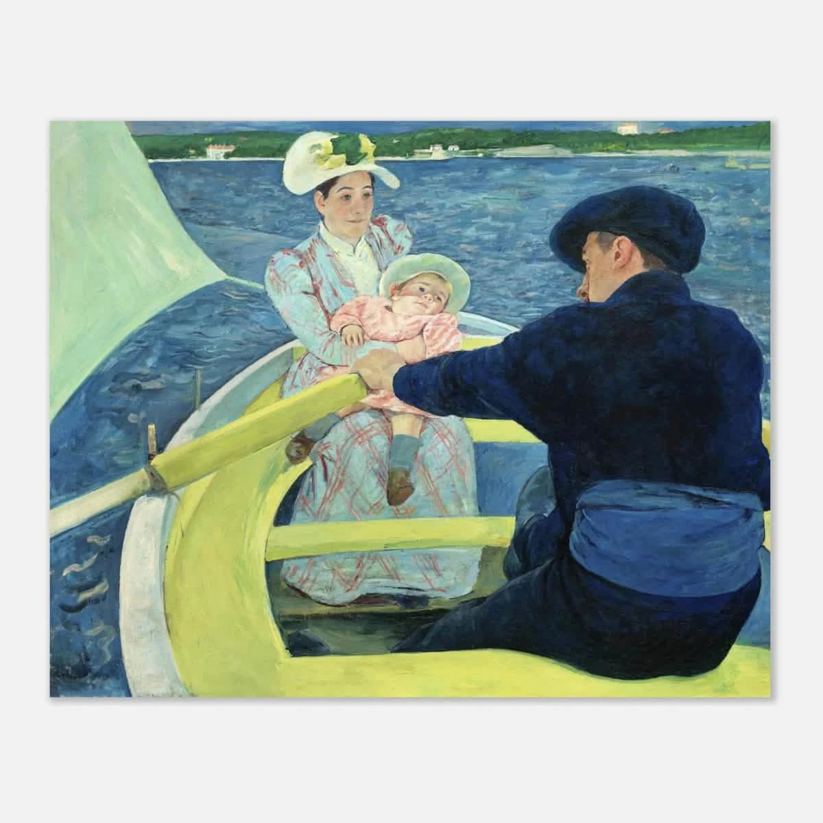 The Boating Party by Mary Cassatt | Vintage Art Print - Aluminum Print - 40x50 cm / 16x20″ -