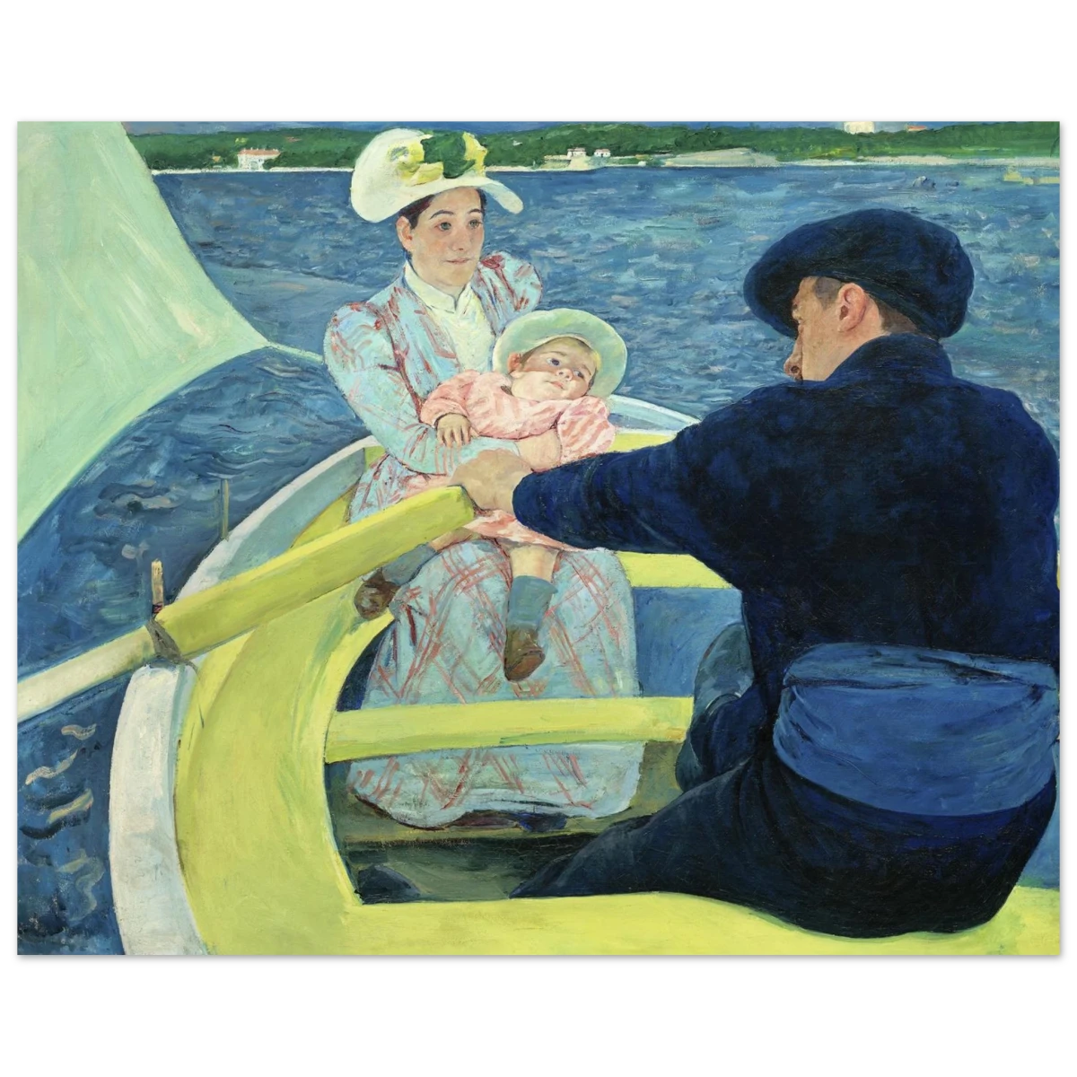 The Boating Party by Mary Cassatt | Vintage Art Print - Fine Art Poster - 40x50 cm / 16x20″ -