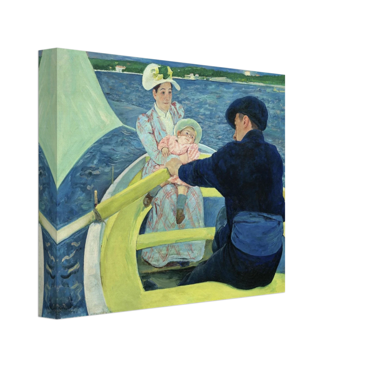 The Boating Party by Mary Cassatt | Vintage Art Print - Canvas - 20x25 cm / 8x10″ -