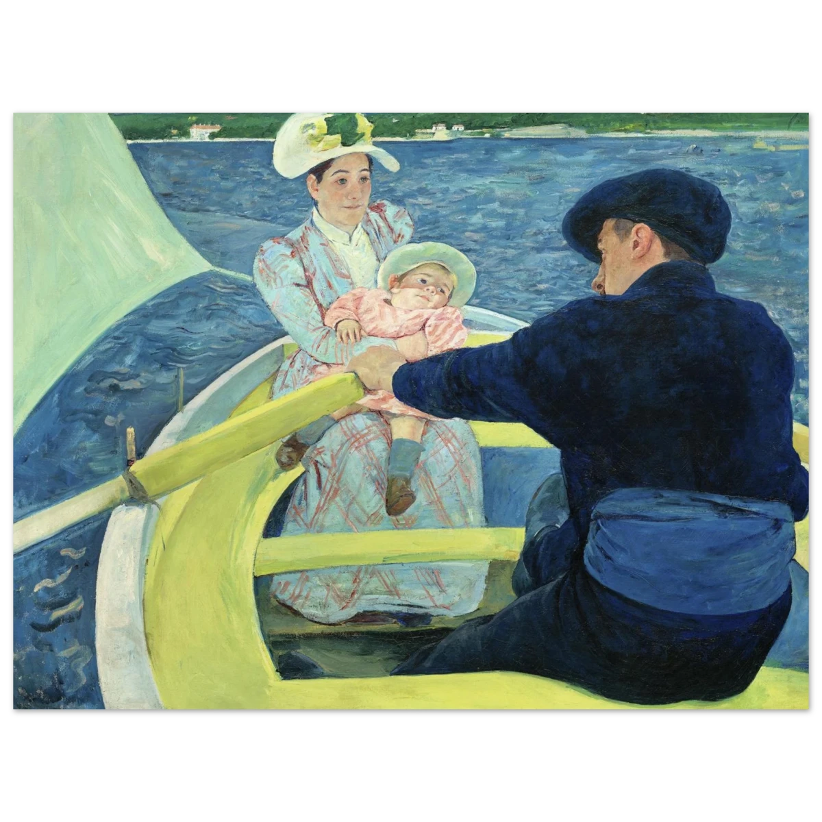 The Boating Party by Mary Cassatt | Vintage Art Print - Fine Art Poster - 30x40 cm / 12x16″ -