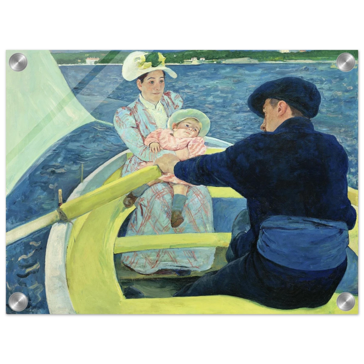 The Boating Party by Mary Cassatt | Vintage Art Print - Acrylic Print - 30x40 cm / 12x16″ -