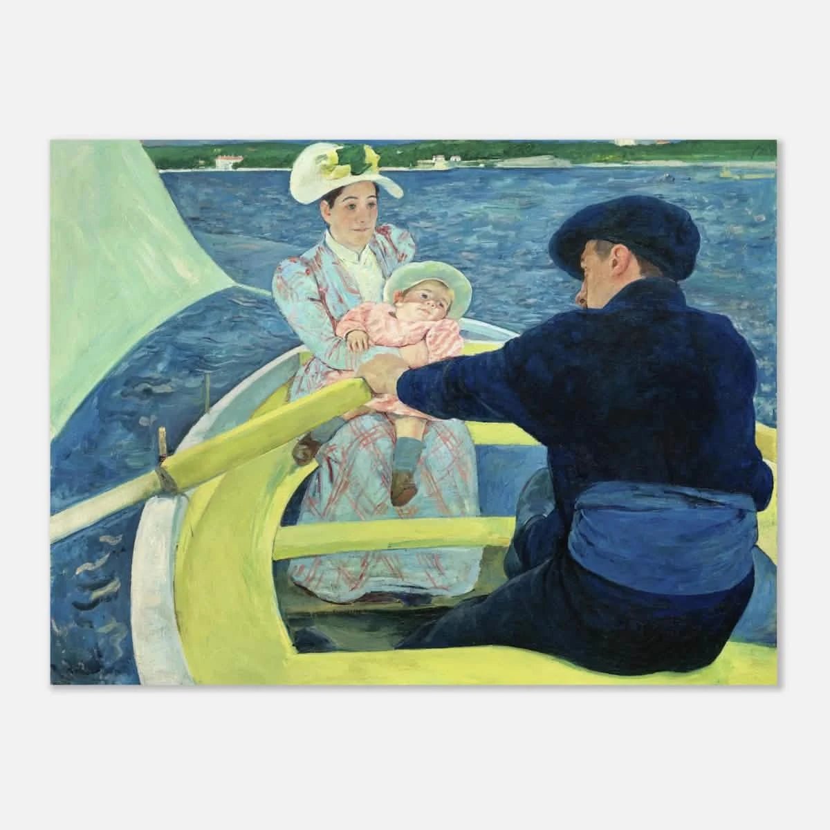 The Boating Party by Mary Cassatt | Vintage Art Print - Aluminum Print - 30x40 cm / 12x16″ -