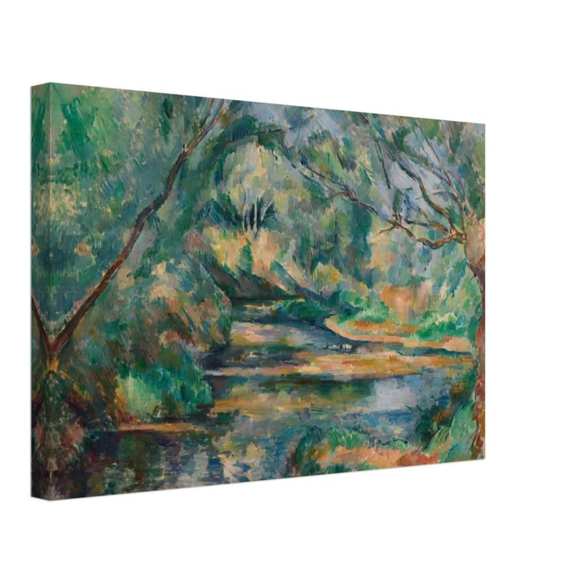 The Brook (ca. 1895–900) by Paul Cézanne | Vintage wall art print - Canvas - 30x45 cm / 12x18″ -