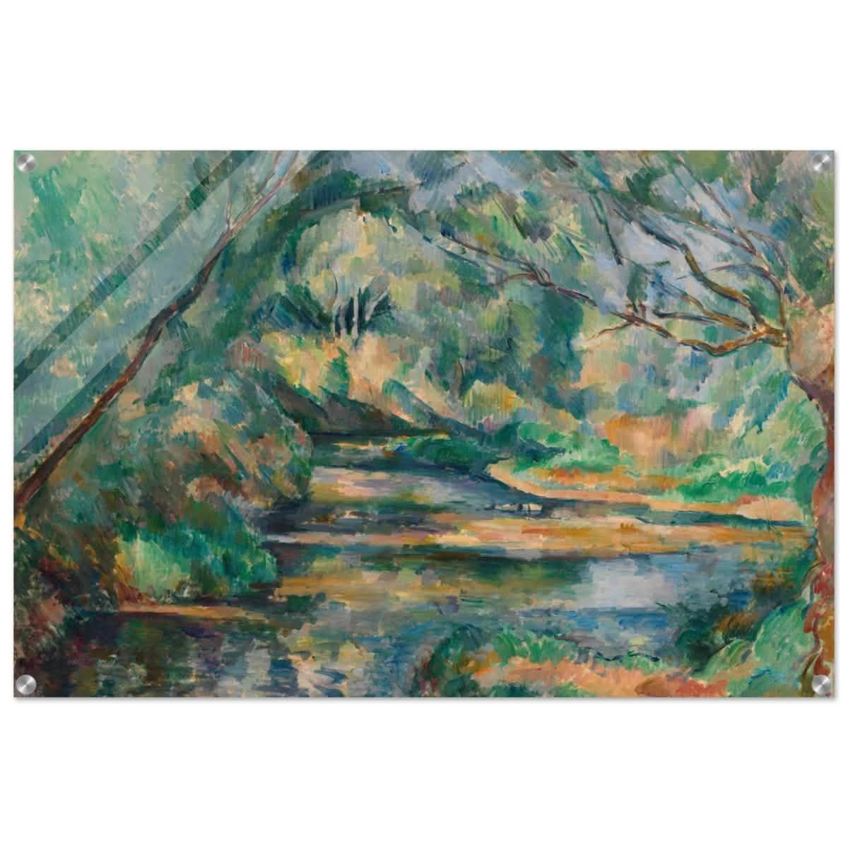 The Brook (ca. 1895–900) by Paul Cézanne | Vintage wall art print - Acrylic Print - 60x90 cm / 24x36″ -