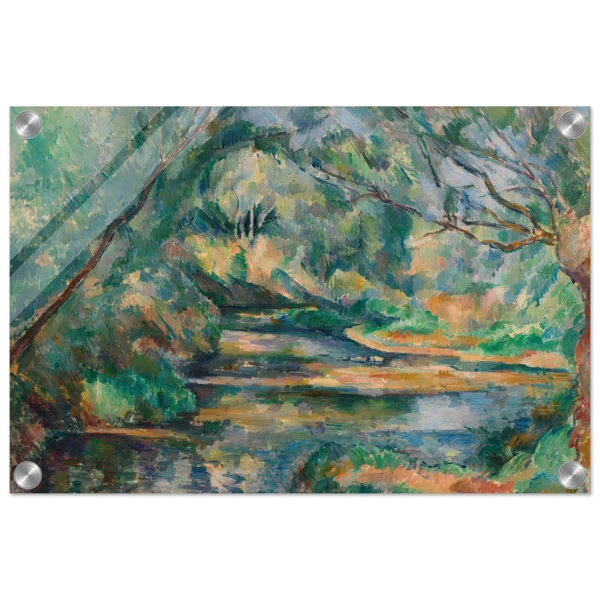 The Brook (ca. 1895–900) by Paul Cézanne | Vintage wall art print - Acrylic Print - 30x45 cm / 12x18″ -