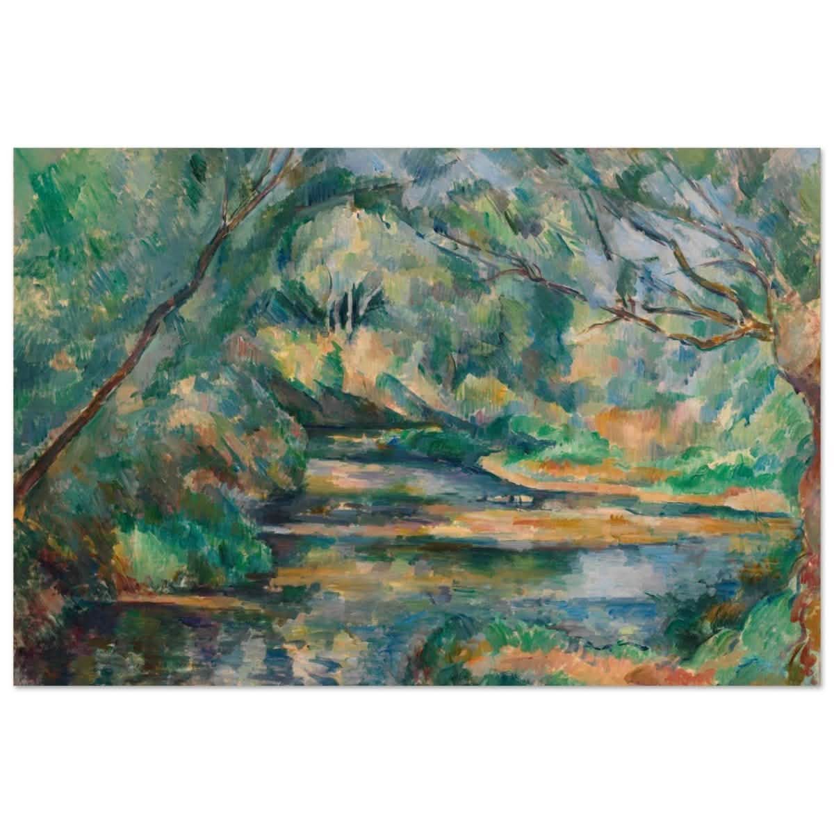 The Brook (ca. 1895–900) by Paul Cézanne | Vintage wall art print - Aluminum Print - 30x45 cm / 12x18″ -