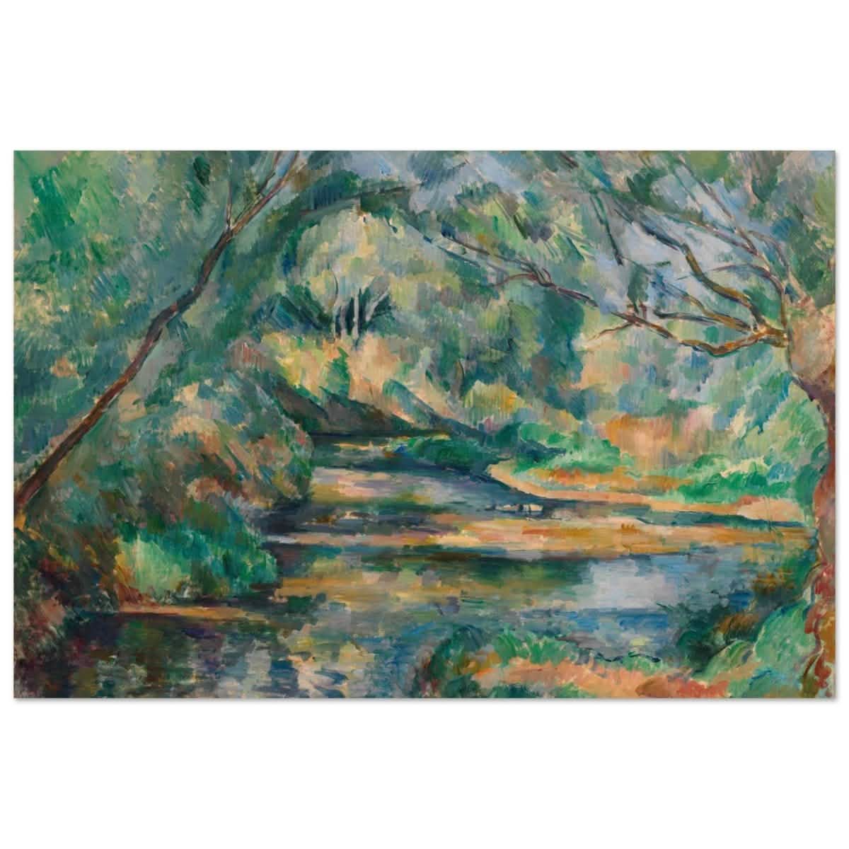 The Brook (ca. 1895–900) by Paul Cézanne | Vintage wall art print - Aluminum Print - 60x90 cm / 24x36″ -