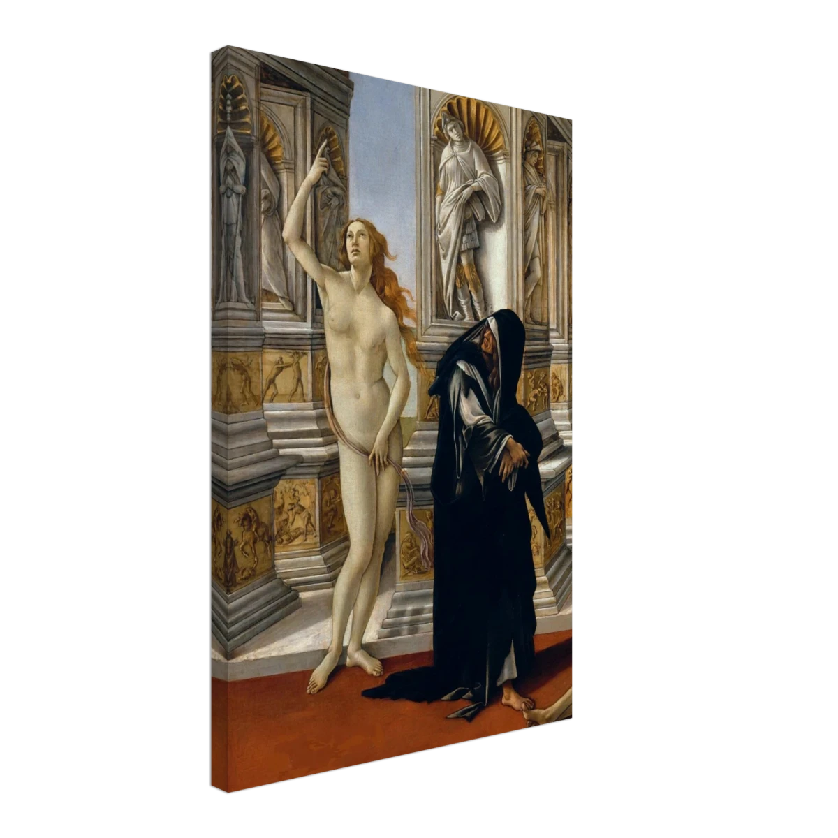 The Calumny of Apelles by Sandro Botticelli | Vintage art Wall art print - 40x60 cm / 16x24″ - Canvas -