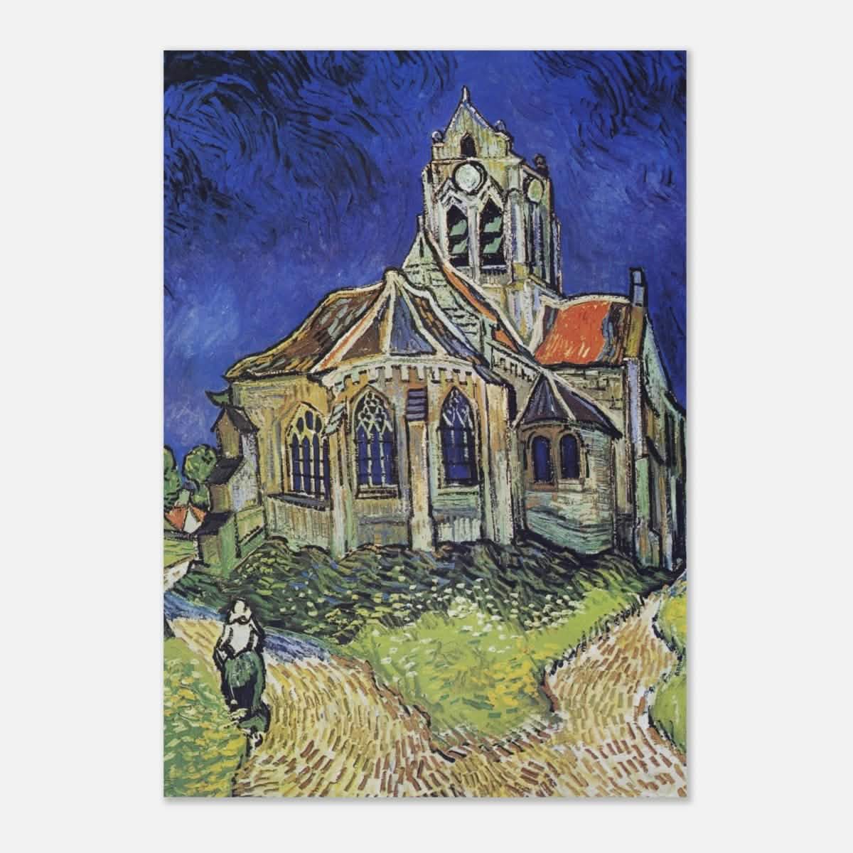 The Church at Auvers by Vincent van Gogh - Aluminum Print - 70x100 cm / 28x40″ -