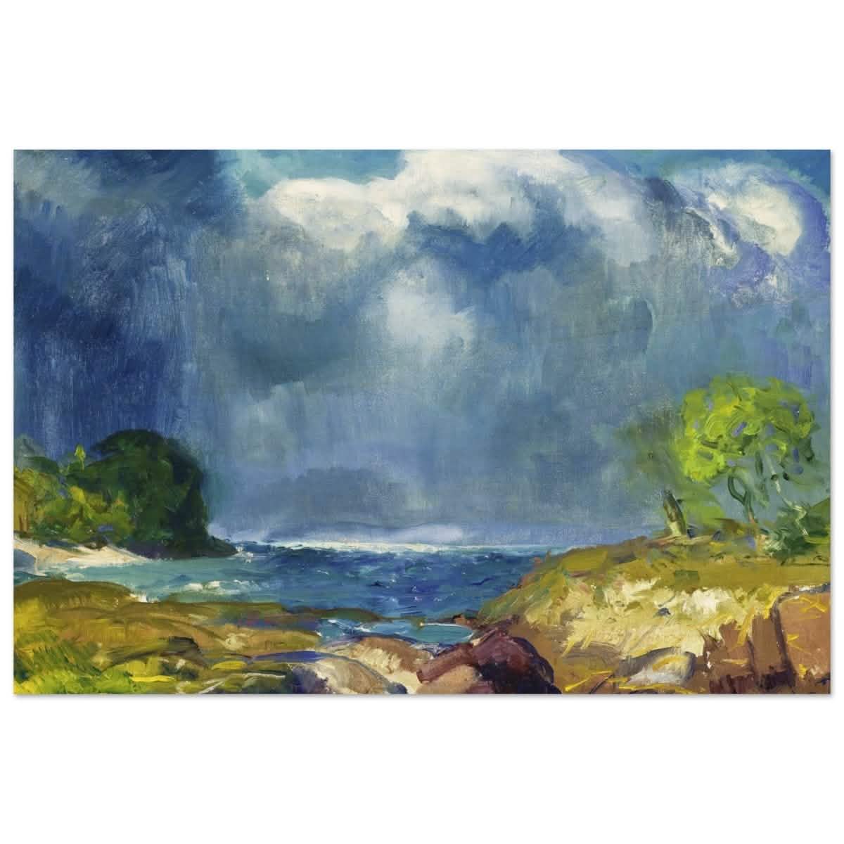 The Coming Storm by George Bellows 1916 Wall | art print - 30x45 cm / 12x18″ - Wood Prints -