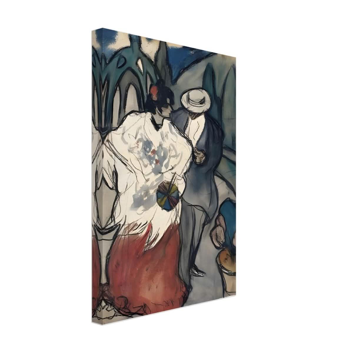 The Couple (espagnol), by Pablo Picasso 1901 | Vintage Collection | wall Art prints - Canvas - 30x45 cm / 12x18″ - Thick