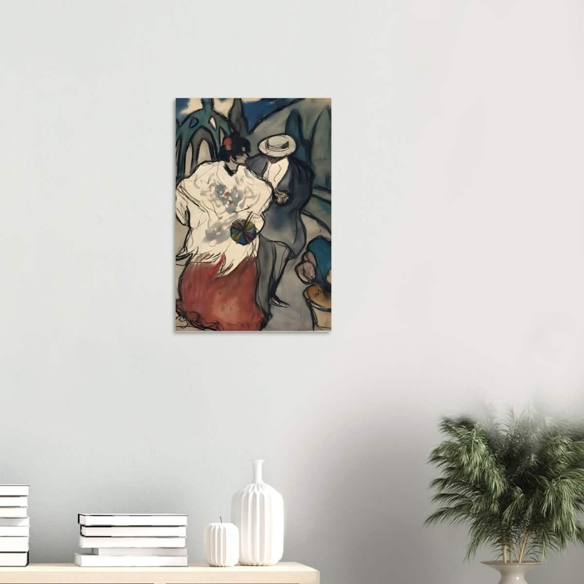 The Couple (espagnol), by Pablo Picasso 1901 | Vintage Collection | wall Art prints - Wood Prints - 40x60 cm / 16x24″ - 20 mm
