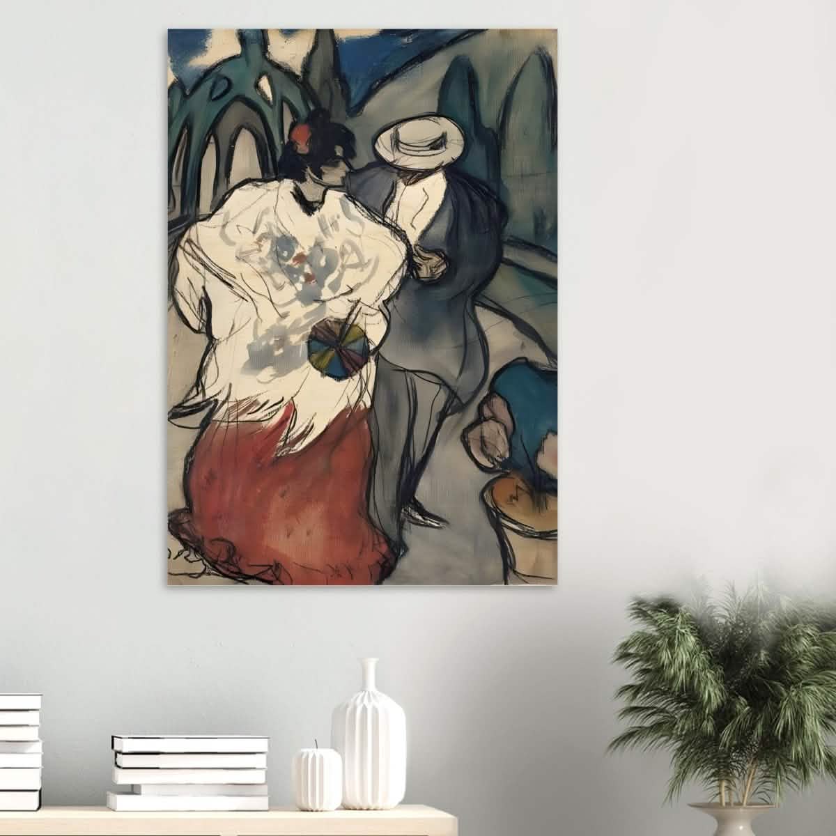 The Couple (espagnol), by Pablo Picasso 1901 | Vintage Collection | wall Art prints - Wood Prints - 70x100 cm / 28x40″ - 20 mm