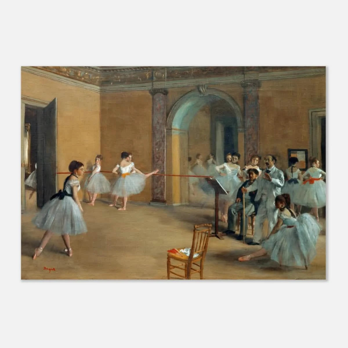 The Dance Foyer at The Opera, 1872 – Edgar Degas Wall Art Print - Aluminum Print - 70x100 cm / 28x40″ -
