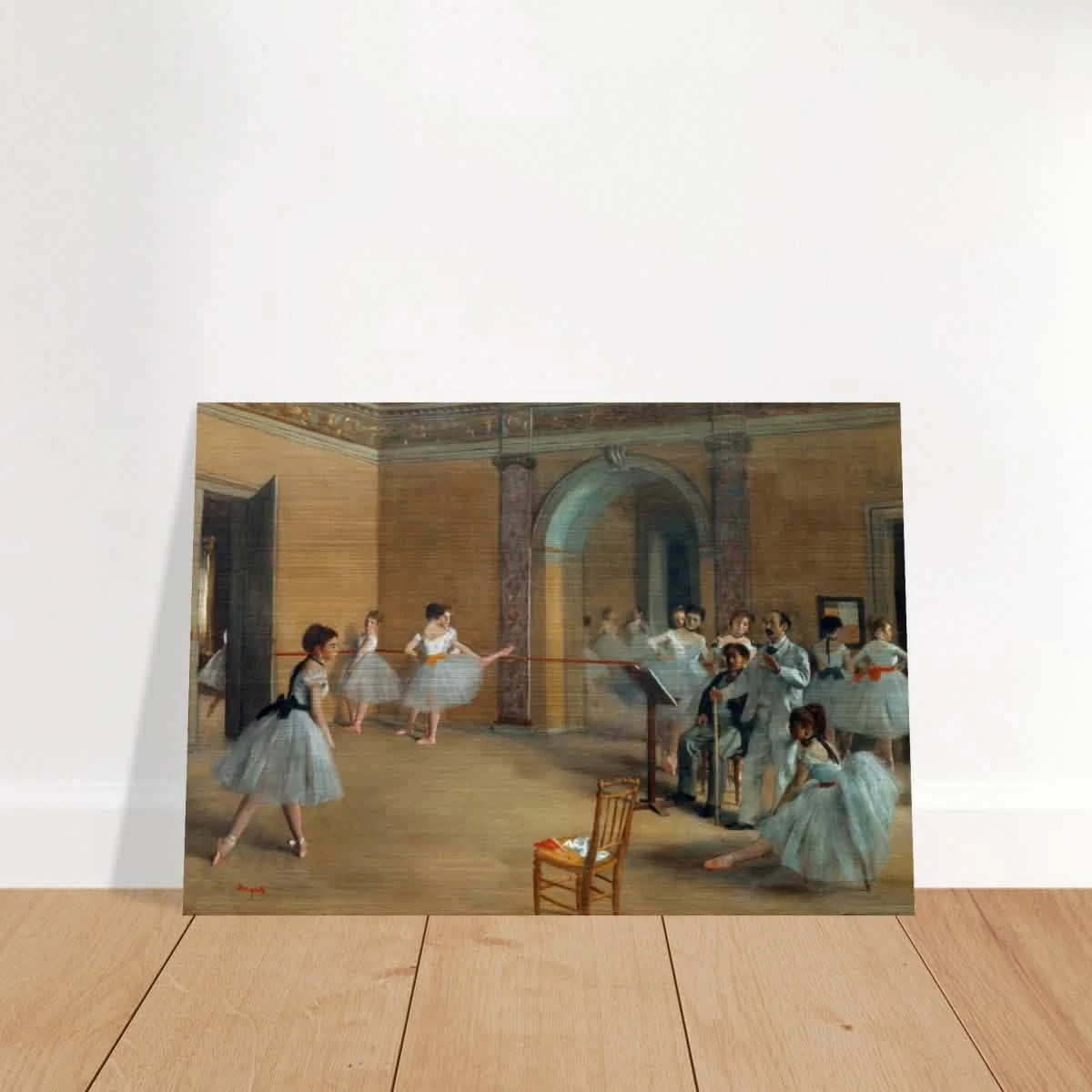 The Dance Foyer at The Opera, 1872 – Edgar Degas Wall Art Print - Brushed Aluminum Print - 70x100 cm / 28x40″ -
