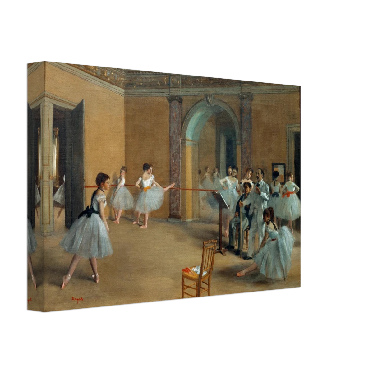 The Dance Foyer at The Opera, 1872 – Edgar Degas Wall Art Print - Canvas - 20x30 cm / 8x12″ -