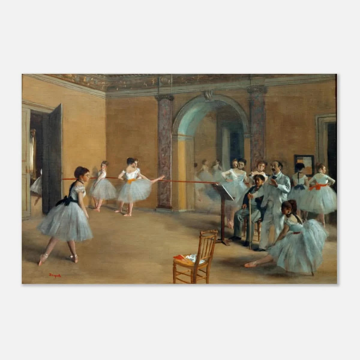 The Dance Foyer at The Opera, 1872 – Edgar Degas Wall Art Print - Aluminum Print - 40x60 cm / 16x24″ -
