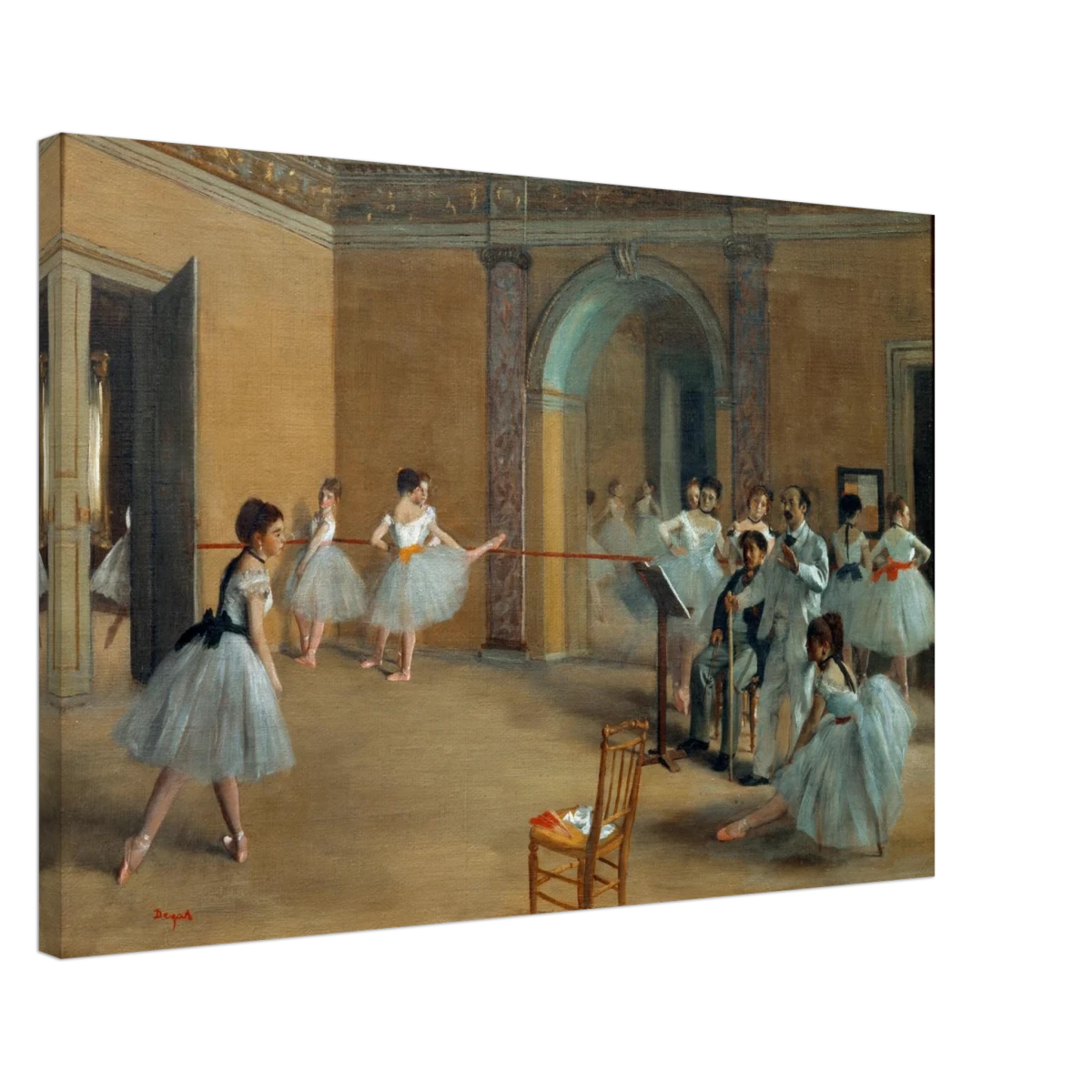The Dance Foyer at The Opera, 1872 – Edgar Degas Wall Art Print - Canvas - 50x75 cm / 20x30″ -