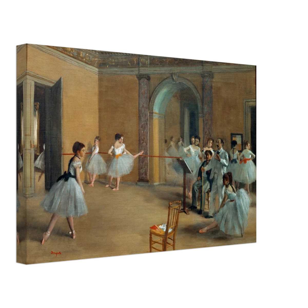 The Dance Foyer at The Opera, 1872 – Edgar Degas Wall Art Print - Canvas - 30x45 cm / 12x18″ -