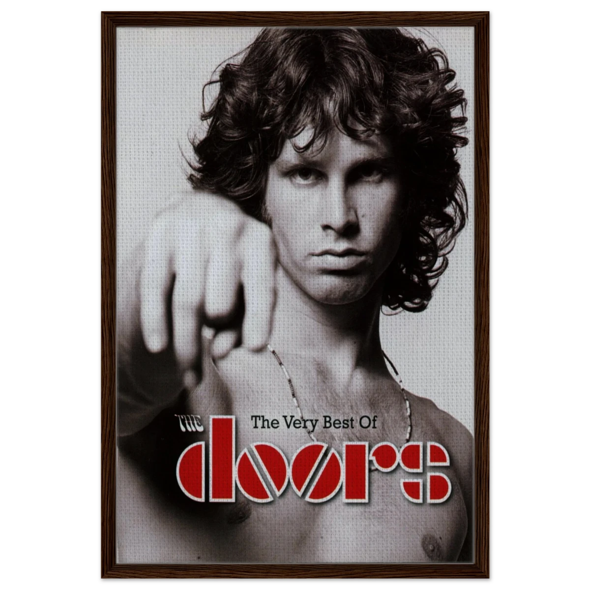 The Doors – A Tribute to Jim Morrison & Rock’s Poetic Rebel - 60x90 cm / 24x36″ - Framed Canvas - Dark wood frame