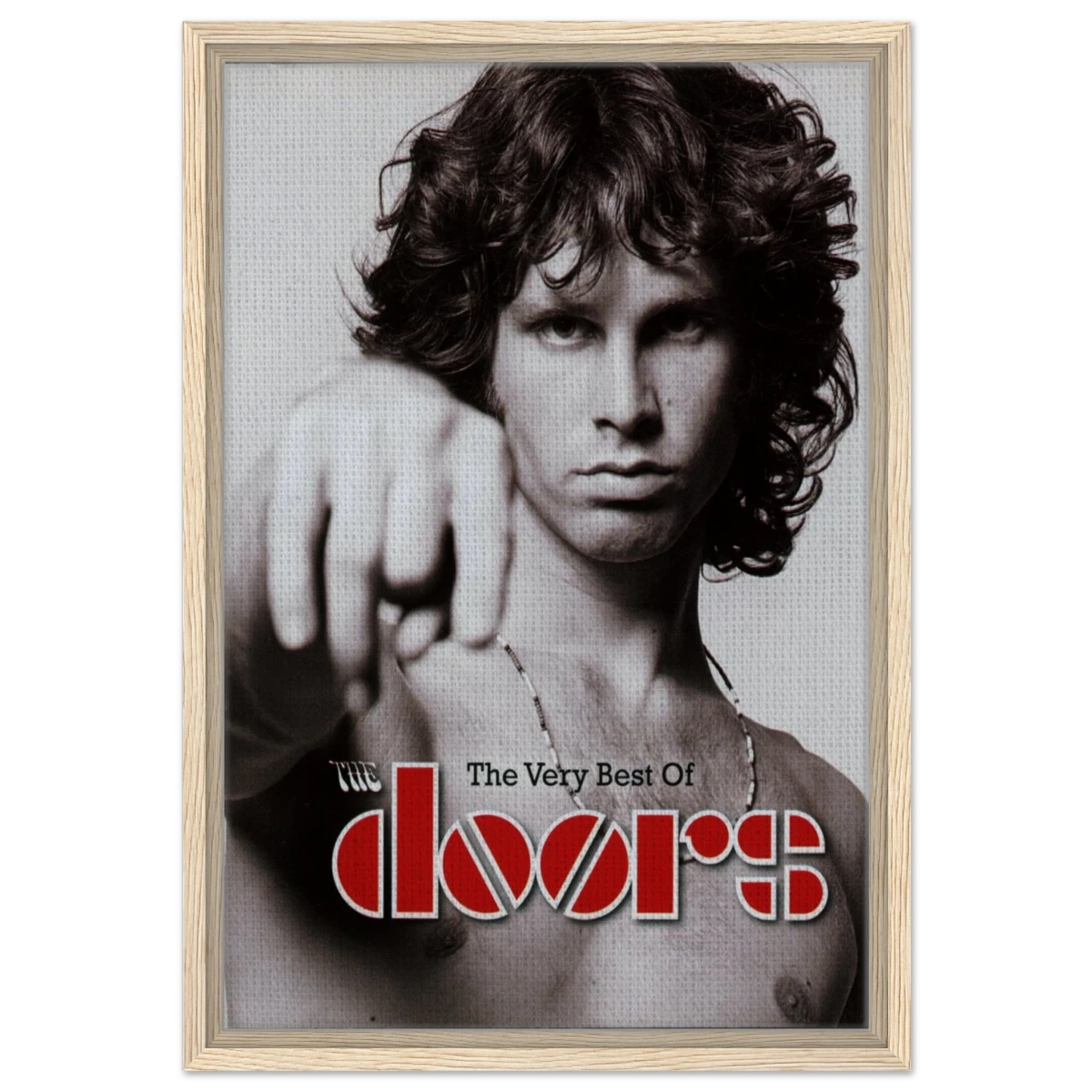 The Doors – A Tribute to Jim Morrison & Rock’s Poetic Rebel - 40x60 cm / 16x24″ - Framed Canvas - Wood frame